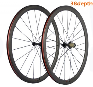 Wholesale customization  38depth carbon wheels clincher and tubeless