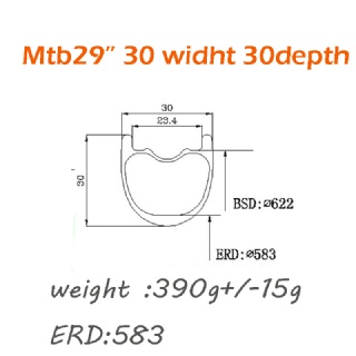 CBR NEW 30mm Width Carbon Fiber 29