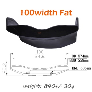 100mm Width Carbon Fat Bike 26