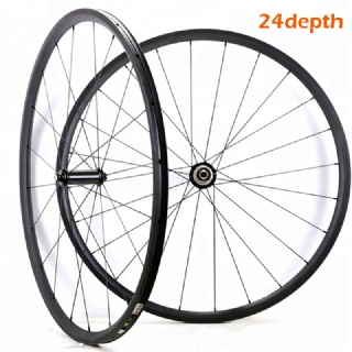 Wholesale customization  24depth carbon wheels clincher and tubeless